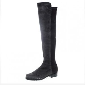 Stuart Weitzman Grey/Black suede 5050 Boots